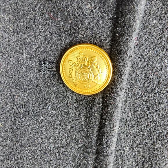 NEW Rebecca Minkoff Officers Double Breasted Wool Blend Coat Black Size M - Picture 5 of 11